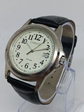 VINTAGE 1997 Carriage By Timex Men's 38mm Japanese Quartz Easy Reader Date Watch